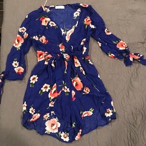 NWOT/never worn Floral Romper